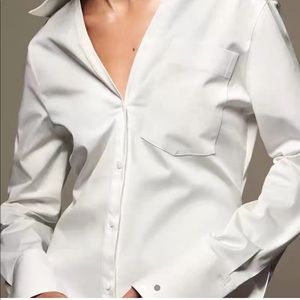 Zara White Button Down Shirt